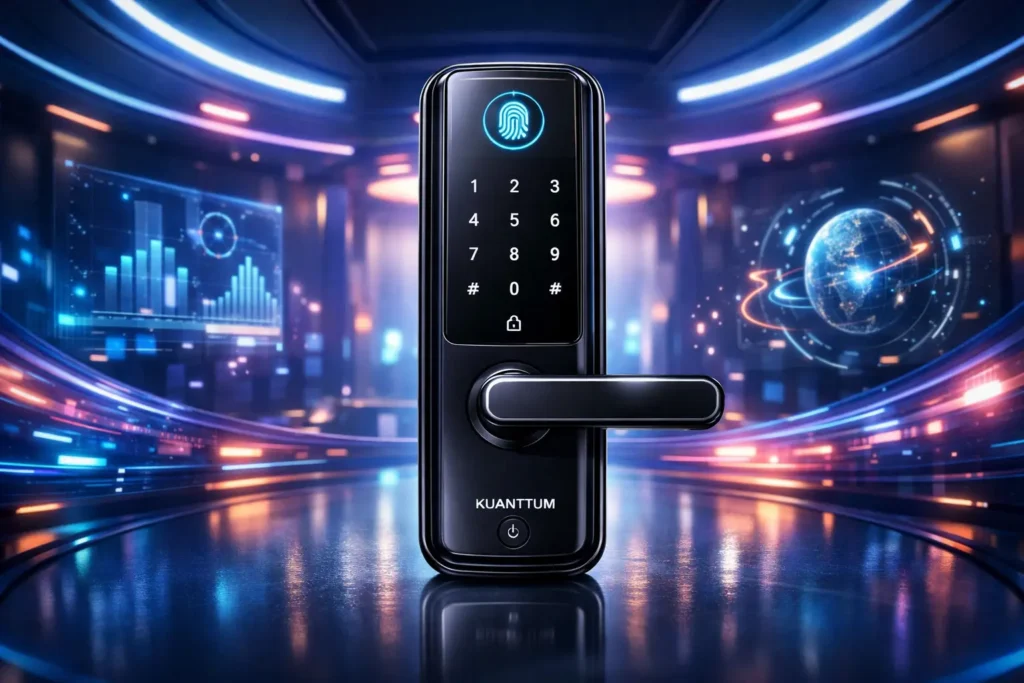 3 Fechaduras Eletrônicas Digitais Biométricas Kuanttum para Segurança