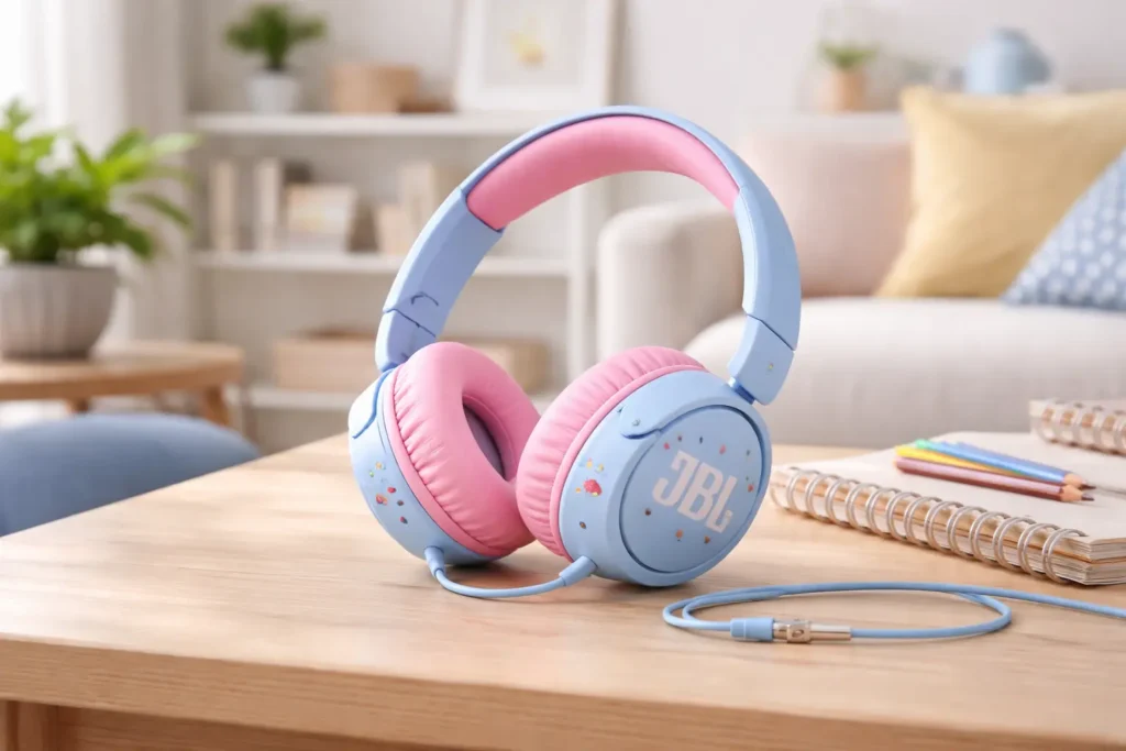 6 fones infantis JBL prontos para viagem e estudo