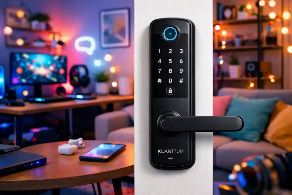 Desconto exclusivo: 3 Fechaduras Eletrônicas Biométricas Kuanttum com ofertas na Amazon