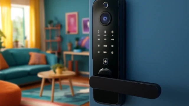 Tela infinita: 3 Fechaduras Eletrônico Digital Biométrica Com Câmera Wifi, Controle do App Tuya