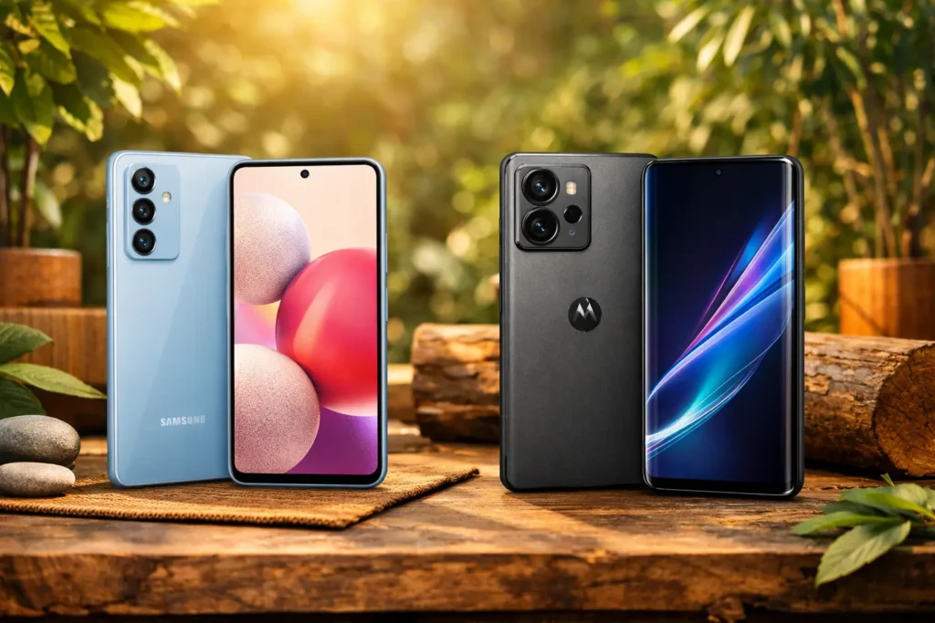 Samsung Galaxy A56 5G vs Motorola Edge 50 5G: Câmera 50MP ou Desempenho Superior?