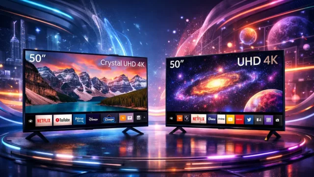 Samsung Smart TV 50" Crystal UHD 4K vs LG Smart TV 50" UHD: Qual tem mais qualidade de imagem ou conectividade?