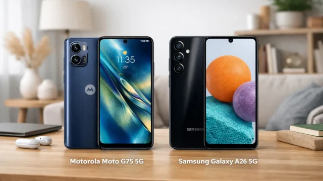Motorola Moto G75 5G vs Samsung Galaxy A26 5G: Desempenho ou Câmera?