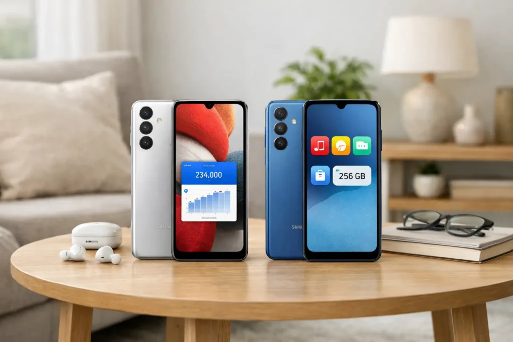 Samsung Galaxy A05s vs Samsung Galaxy A16: Desempenho ou Armazenamento?