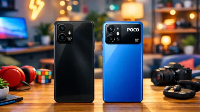 Smartphone Xiaomi Poco C75 NFC vs POCO M7 Pro 5G: Desempenho ou Câmera?