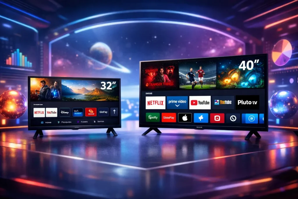 Smart TV 32" LG vs Smart TV 40” Philco: Tamanho ou Tecnologia?
