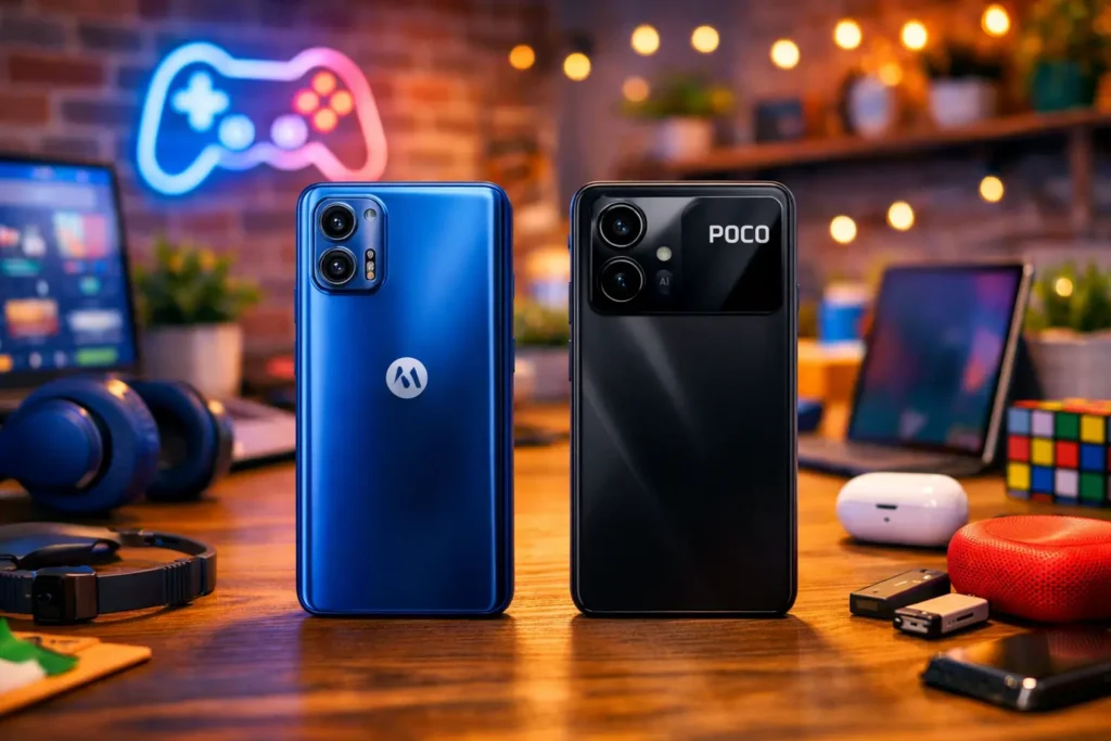 Motorola Moto G35 5G vs Xiaomi POCO M7 Pro: Desempenho ou Armazenamento?