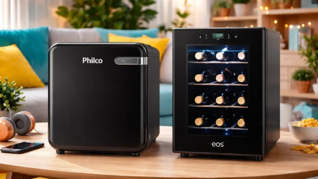 Frigobar Philco PFG50P vs Adega Climatizada Eletrônica Eos 12 Garrafas: Qual oferece mais versatilidade ou capacidade?