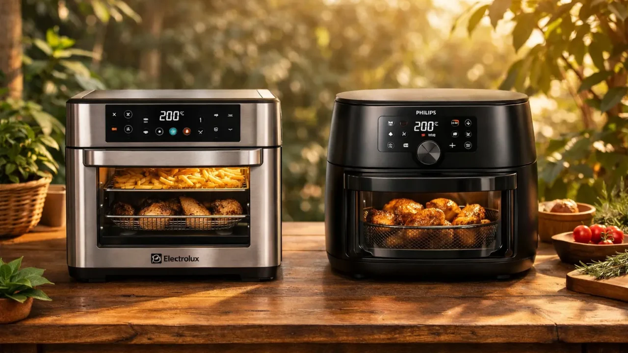 Electrolux Air Fryer Oven 12L vs Philips Walita 7,1L: Capacidade ou Potência?