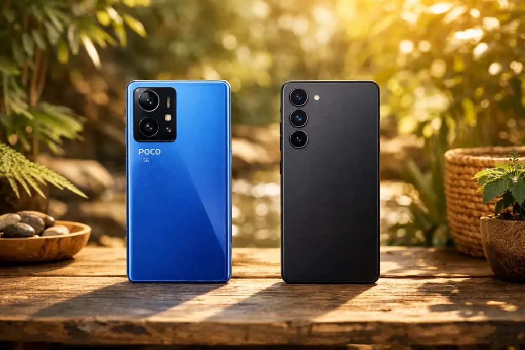 Xiaomi Poco X7 Pro vs Galaxy S25: autonomia ou câmeras?