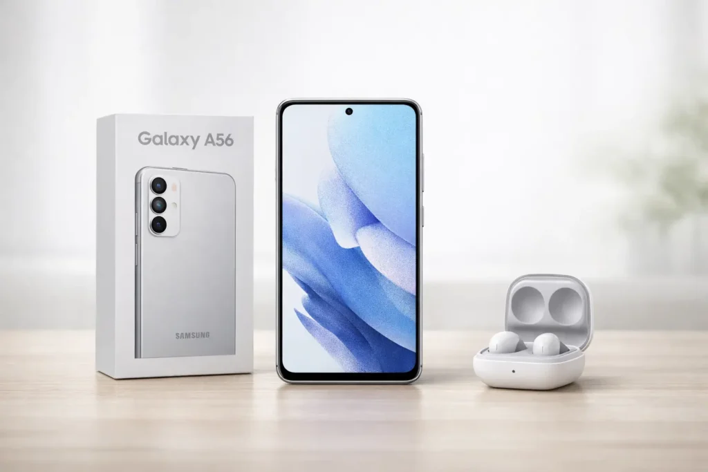 Samsung Galaxy A56 256GB até R$2.664: 6 escolhas com avaliações ★4,5